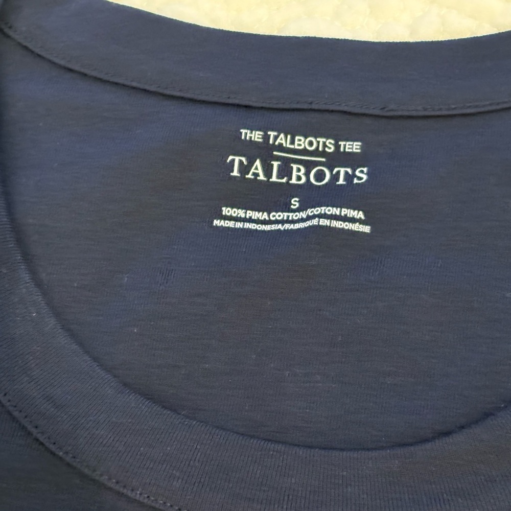 Brand New Talbots Classic Navy Women's Top NWT size Small Soft - Picture 5 of 6